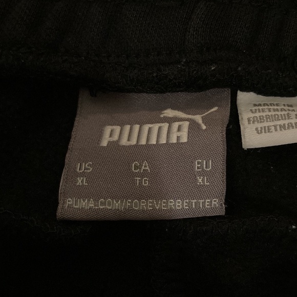 black puma lounge joggers size large - Picture 5 of 5